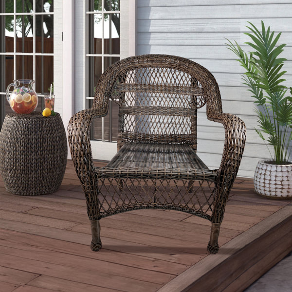 Alcott Hill® Patio Wicker Chair Wayfair